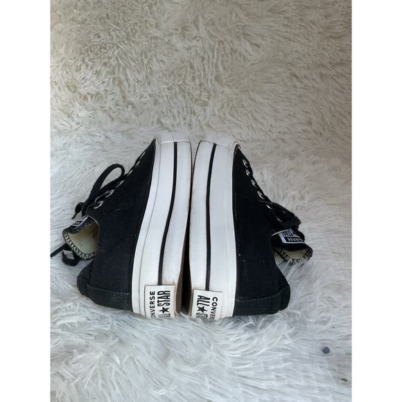 Converse Chuck Taylor All-Star Oxford Lift Platform Sneaker Canvas Black Women 6 - Picture 9 of 12